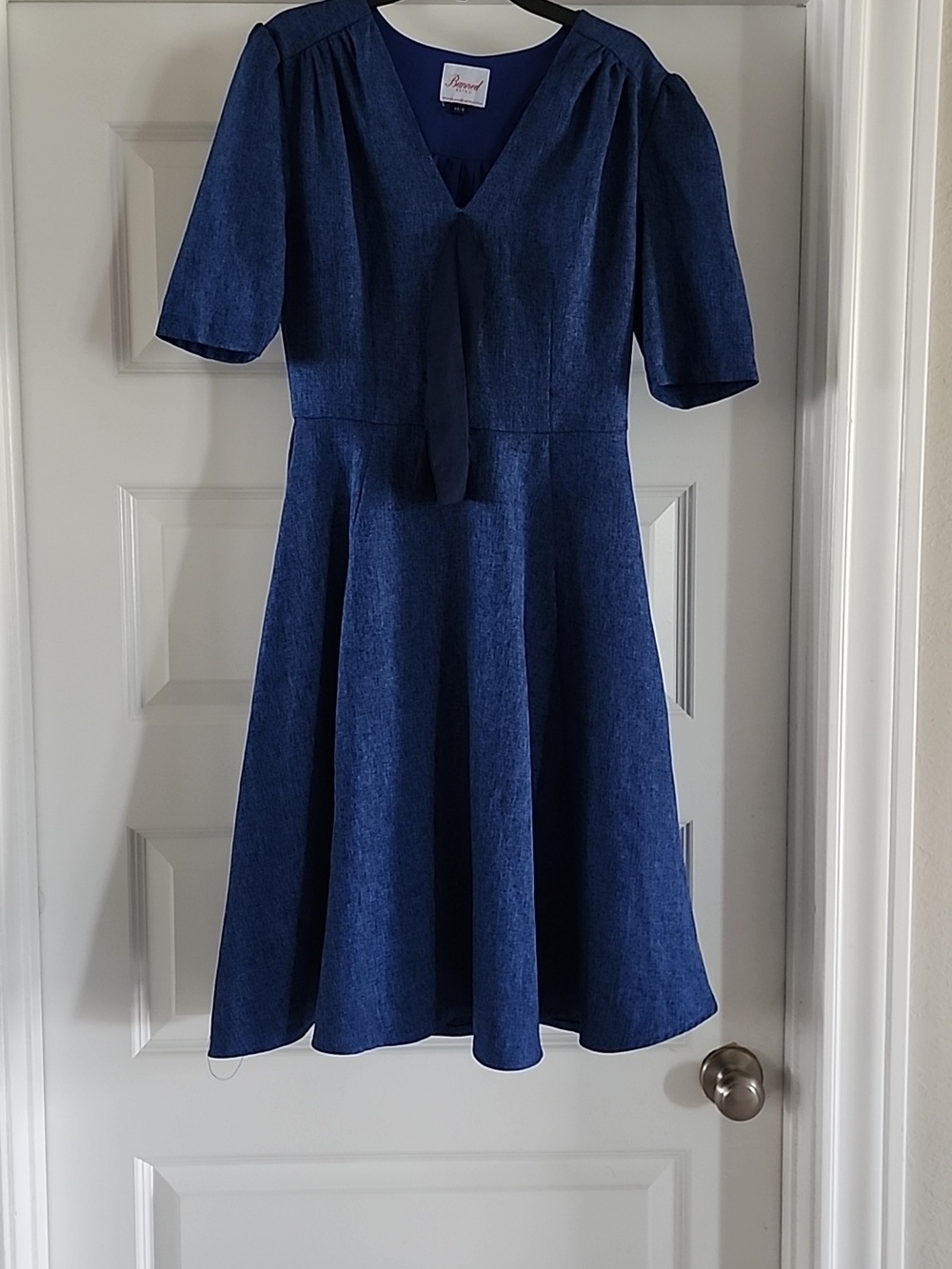 Retro Flare Blue Dress
